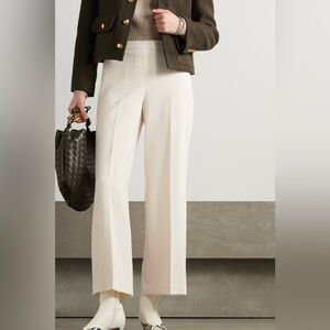 THEORY Crepe Cream Straight Leg Pants Size 4